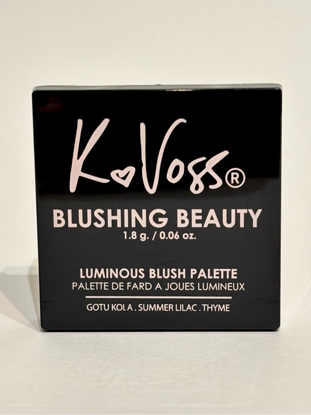 K Voss Blushing Beauty Luminous Blush Palette Rosy Pink Travel Size NIB